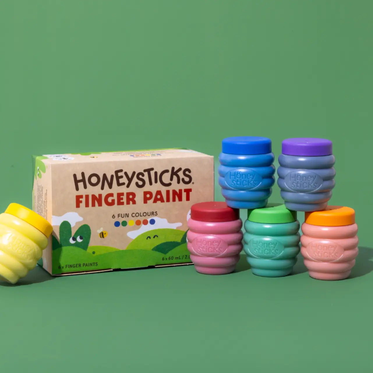 Honeysticks Finger Paints 6pk 60ml