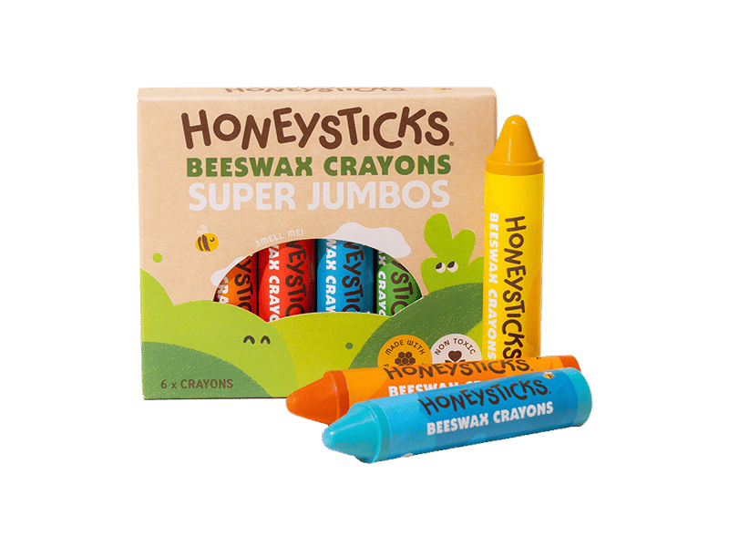 Honeysticks Beeswax Crayons Super Jumbos 6pk