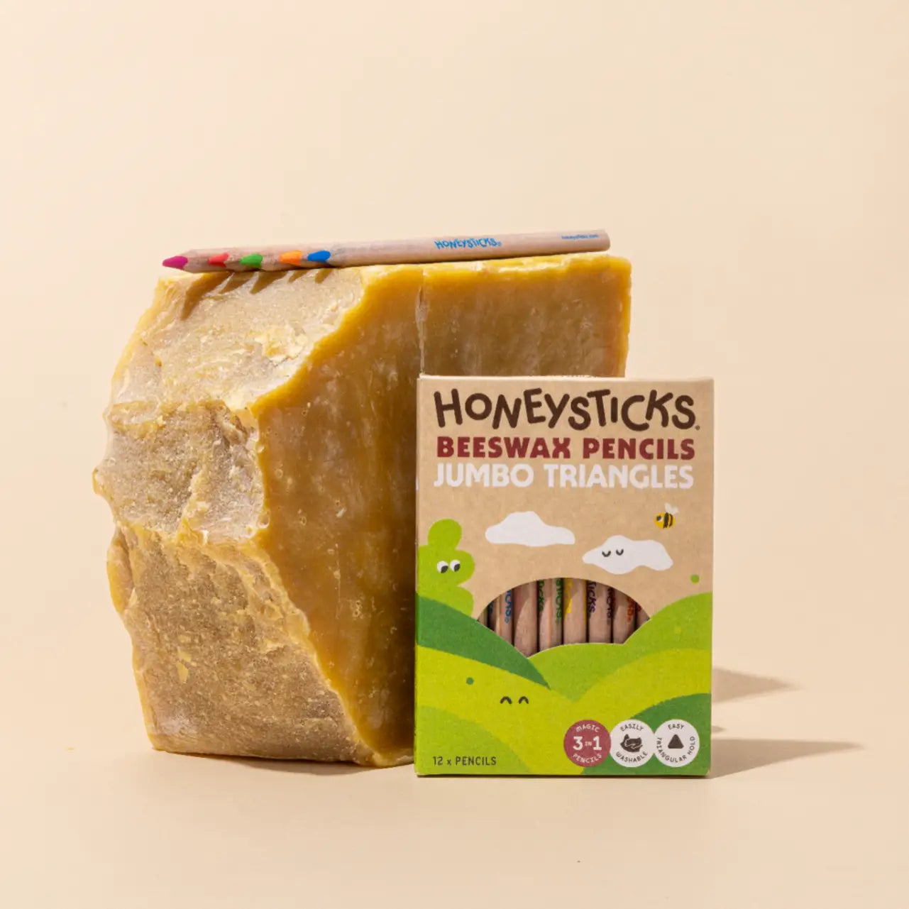 Introducing NEW Honeysticks Beeswax Pencils! 🐝