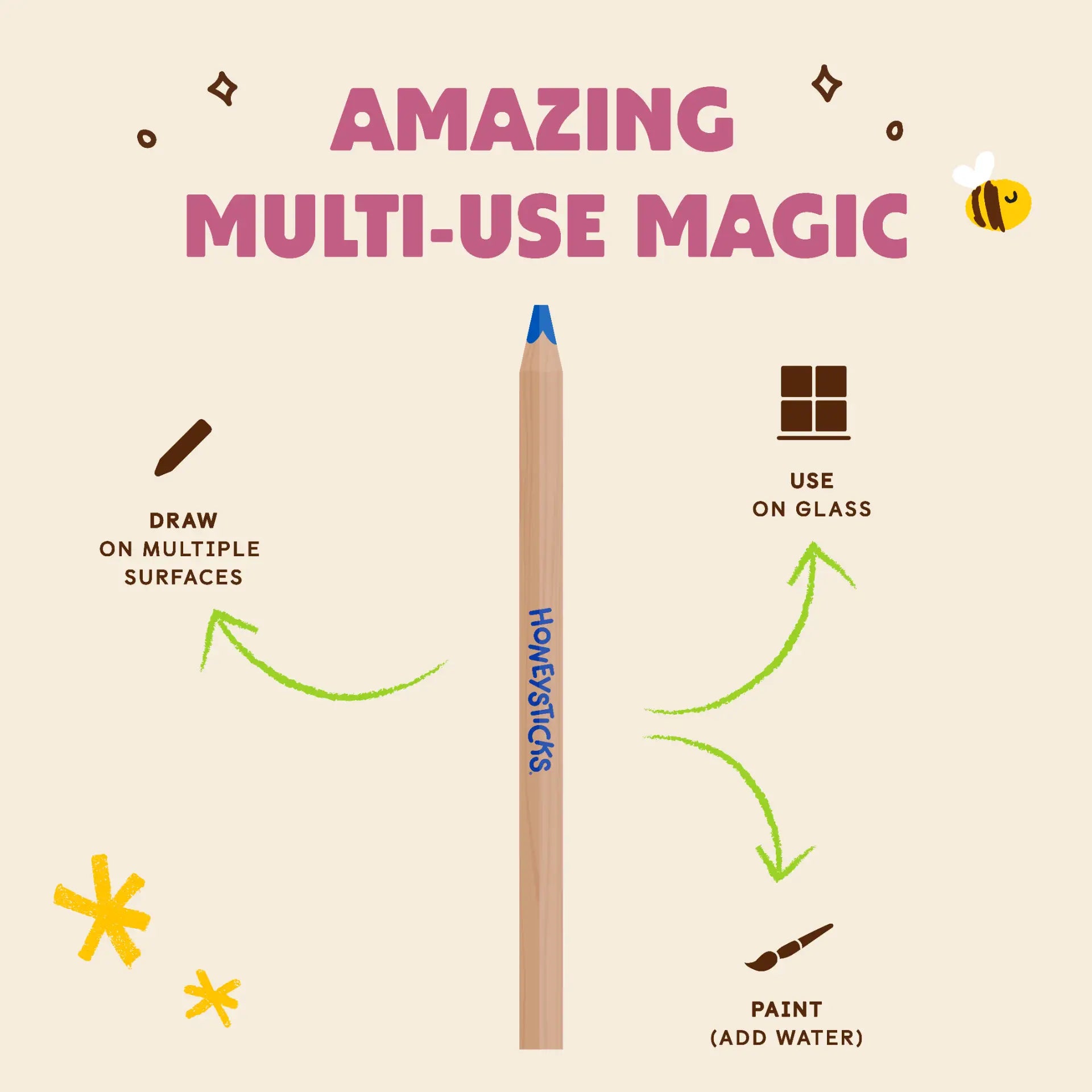 Magic 3-in-1 Beeswax Pencils Jumbo Triangles 12pk