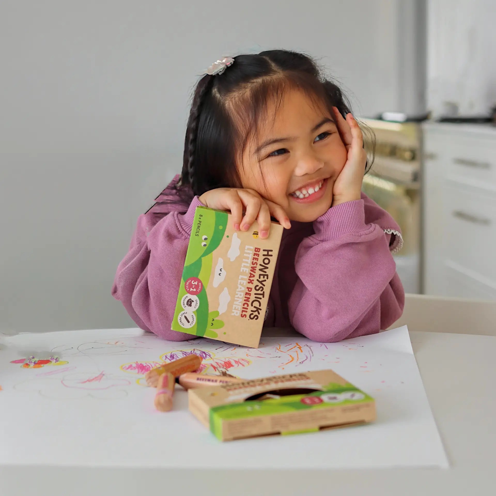 Magic 3-in-1 Beeswax Pencils Little Learners 8pk